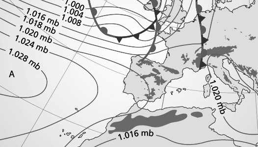 Ejemplo de predicción metereológica.
